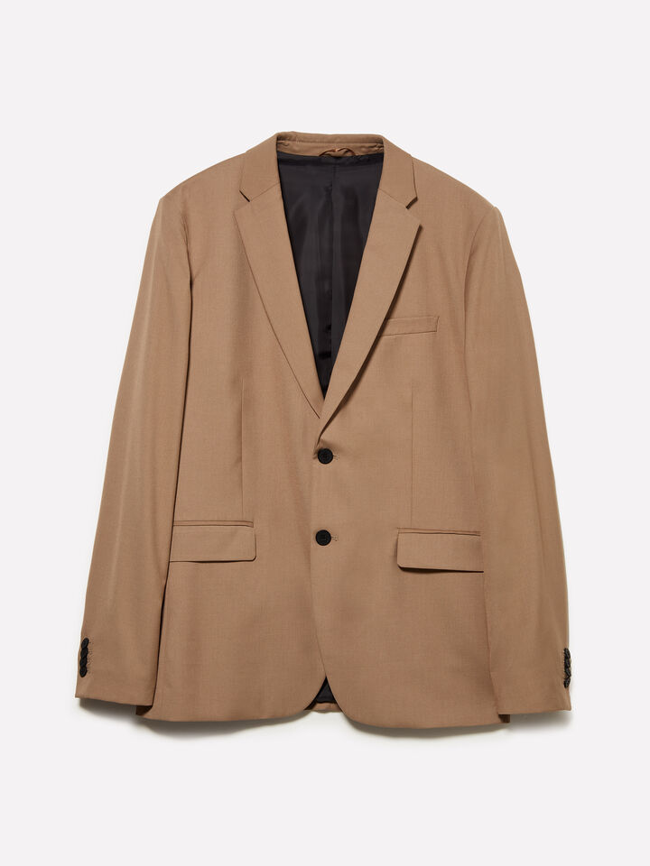 Beigefarbener Blazer - blazer für herren - Camel | Sisley image number 1